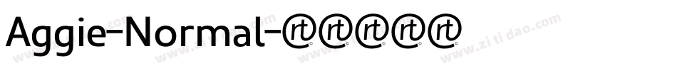 Aggie-Normal字体转换
