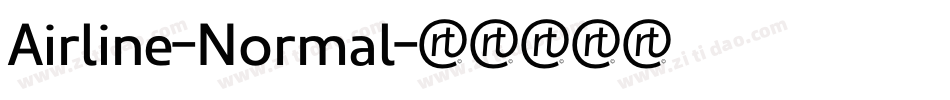 Airline-Normal字体转换