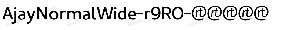AjayNormalWide-r9RO字体转换