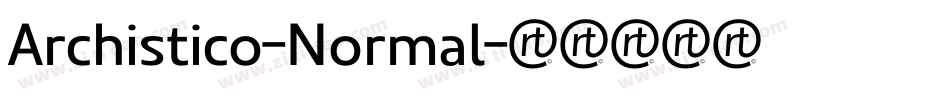 Archistico-Normal字体转换