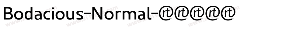 Bodacious-Normal字体转换