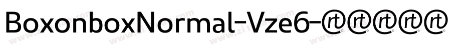 BoxonboxNormal-Vze6字体转换