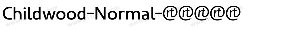 Childwood-Normal字体转换