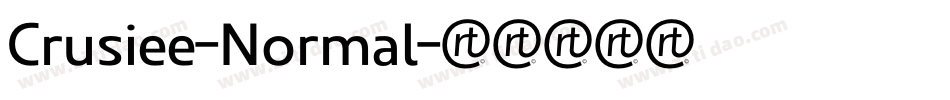 Crusiee-Normal字体转换