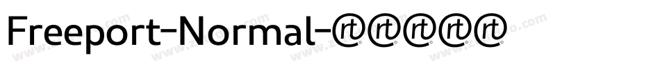 Freeport-Normal字体转换