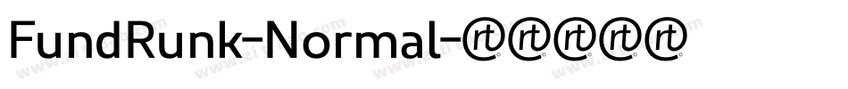 FundRunk-Normal字体转换
