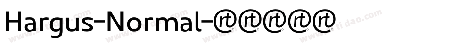 Hargus-Normal字体转换