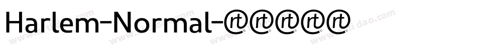 Harlem-Normal字体转换