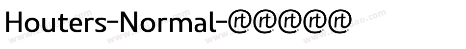 Houters-Normal字体转换