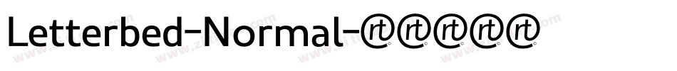 Letterbed-Normal字体转换