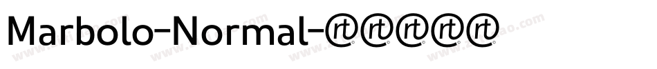 Marbolo-Normal字体转换 Marbolo-Normal字体转换