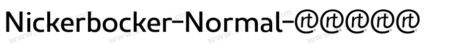 Nickerbocker-Normal字体转换