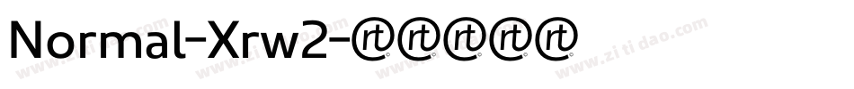 Normal-Xrw2字体转换