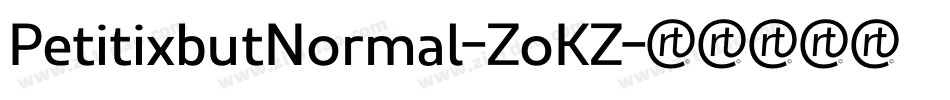 PetitixbutNormal-ZoKZ字体转换