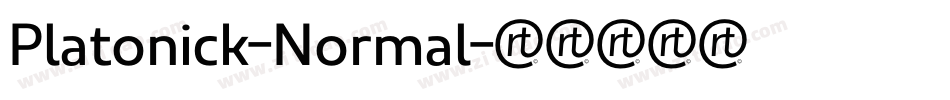 Platonick-Normal字体转换