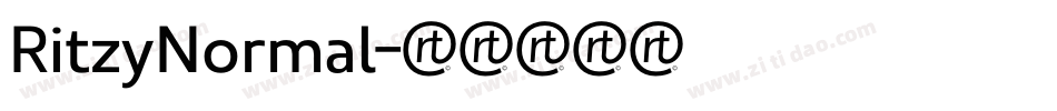 RitzyNormal字体转换
