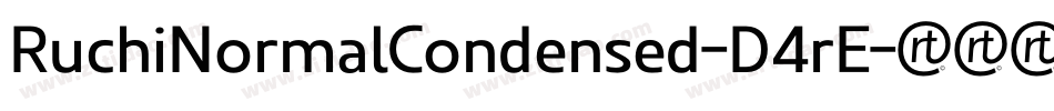 RuchiNormalCondensed-D4rE字体转换