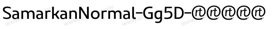 SamarkanNormal-Gg5D字体转换