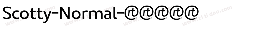 Scotty-Normal字体转换