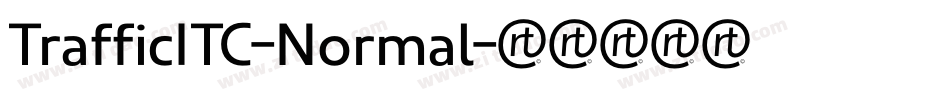 TrafficITC-Normal字体转换