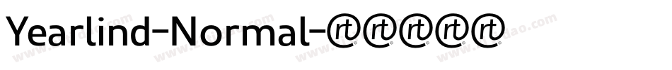 Yearlind-Normal字体转换