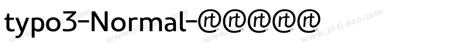 typo3-Normal字体转换 typo3-Normal字体转换