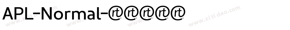 APL-Normal字体转换