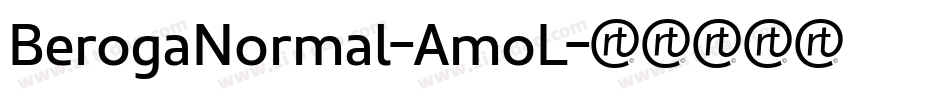 BerogaNormal-AmoL字体转换