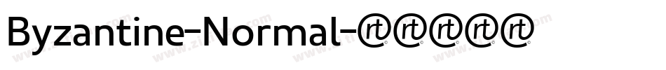 Byzantine-Normal字体转换