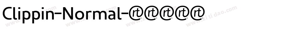 Clippin-Normal字体转换 Clippin-Normal字体转换