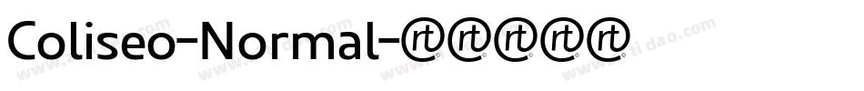 Coliseo-Normal字体转换 Coliseo-Normal字体转换