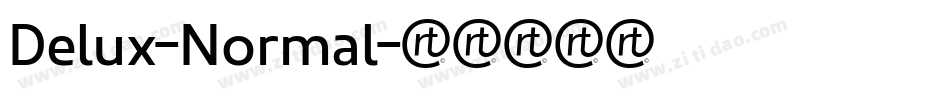 Delux-Normal字体转换 Delux-Normal字体转换
