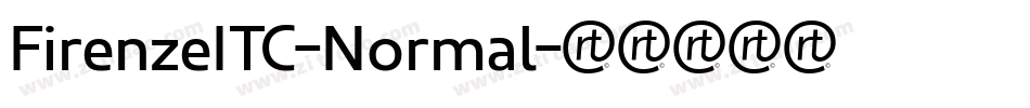 FirenzeITC-Normal字体转换