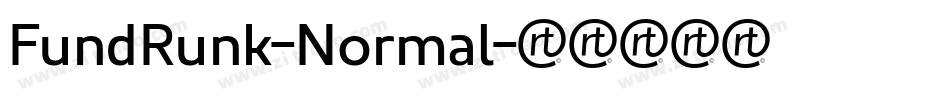 FundRunk-Normal字体转换