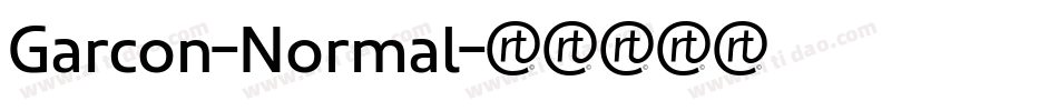 Garcon-Normal字体转换 Garcon-Normal字体转换