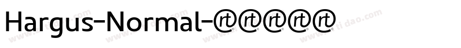 Hargus-Normal字体转换