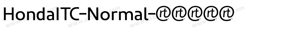 HondaITC-Normal字体转换