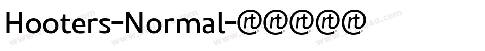Hooters-Normal字体转换