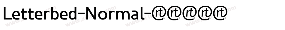 Letterbed-Normal字体转换