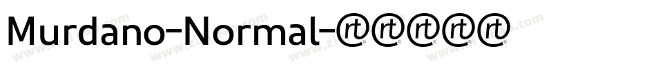 Murdano-Normal字体转换
