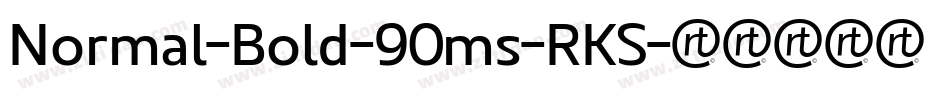 Normal-Bold-90ms-RKS字体转换
