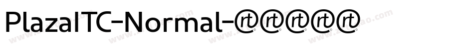 PlazaITC-Normal字体转换