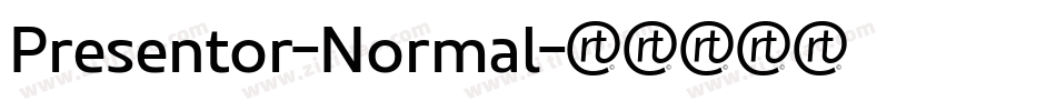 Presentor-Normal字体转换