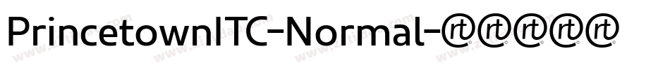 PrincetownITC-Normal字体转换