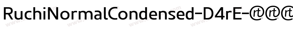 RuchiNormalCondensed-D4rE字体转换
