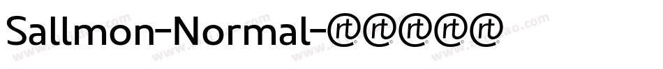 Sallmon-Normal字体转换