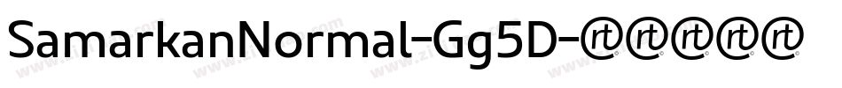 SamarkanNormal-Gg5D字体转换
