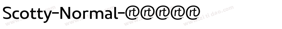 Scotty-Normal字体转换