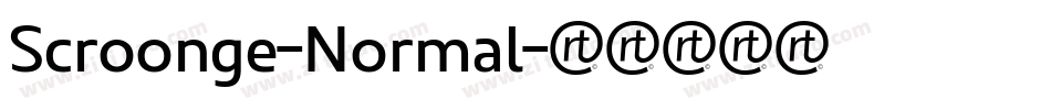Scroonge-Normal字体转换