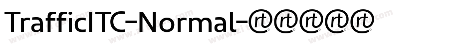 TrafficITC-Normal字体转换